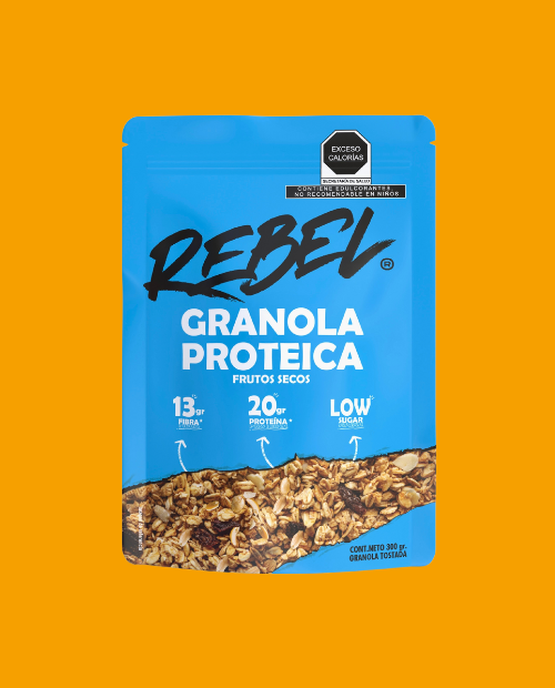 Granola Proteica Frutos Secos 300g – Rebel Snacks