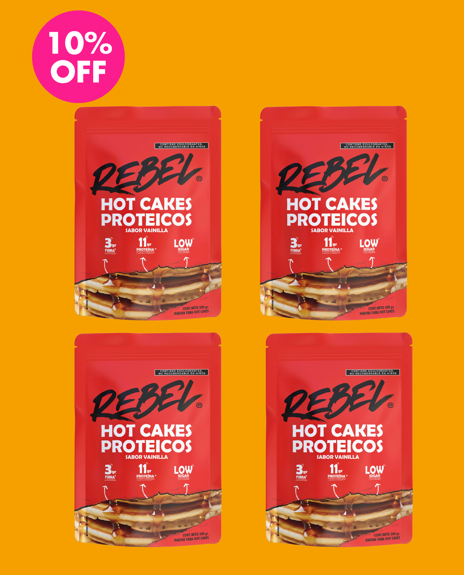 Combo HotCakes (4 Hotcakes) – Rebel Snacks